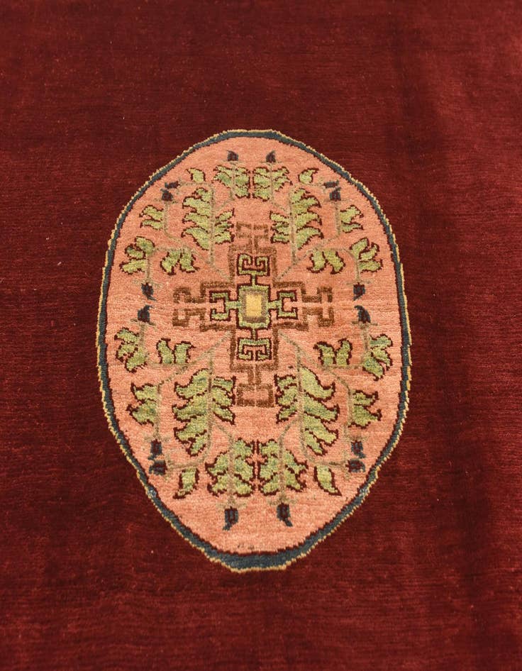 Detail image of 6' 2 x 8' 3  Hand Knotted Peshawar Ziegler Rug