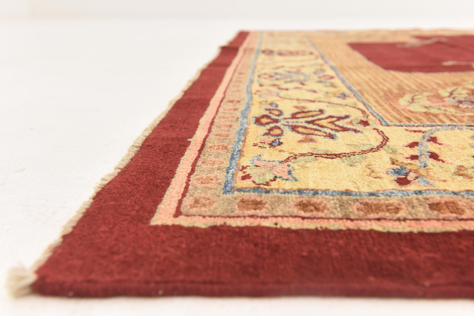 6' 2 x 8' 3 Hand Knotted Peshawar Ziegler Rug