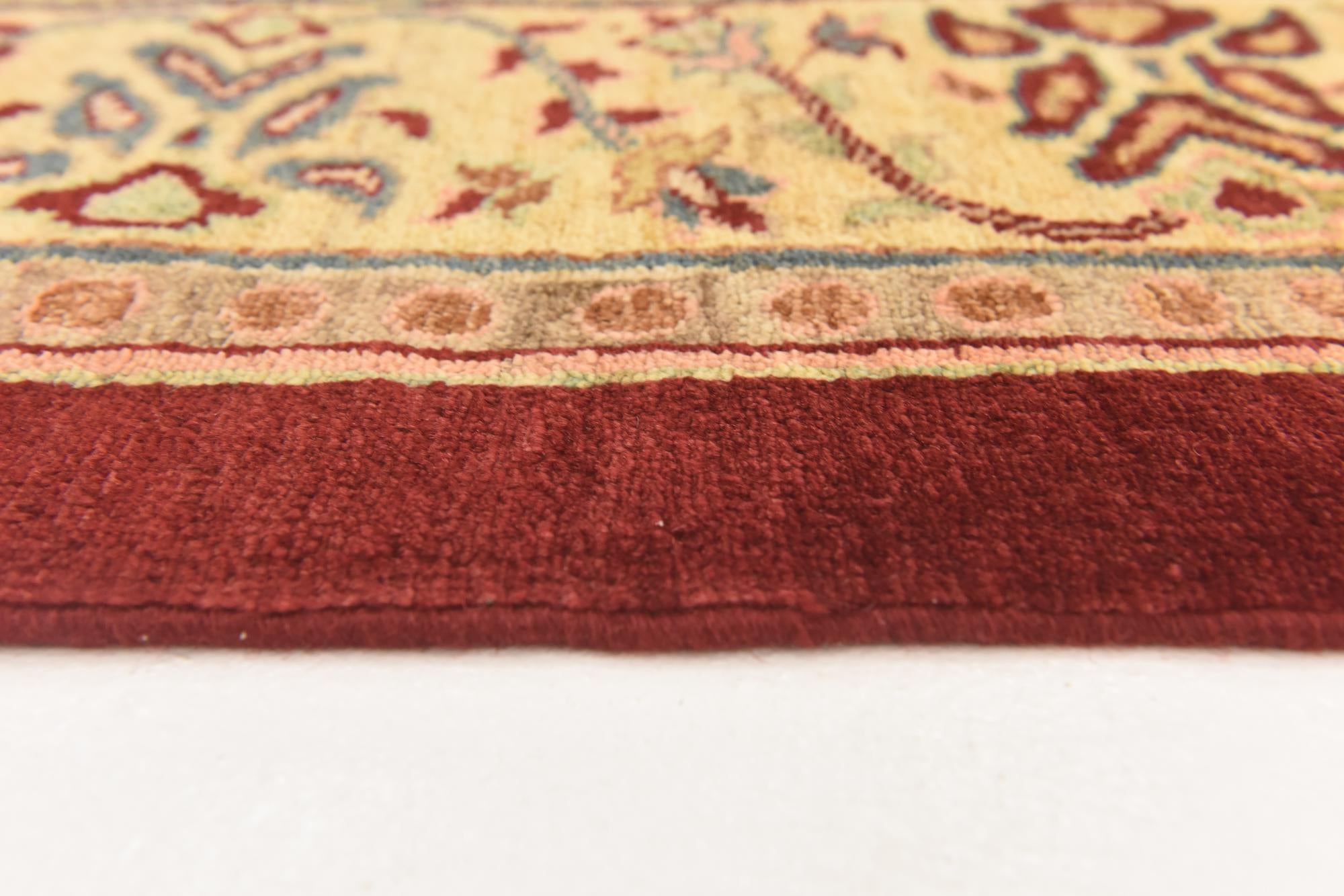 6' 2 x 8' 3 Hand Knotted Peshawar Ziegler Rug