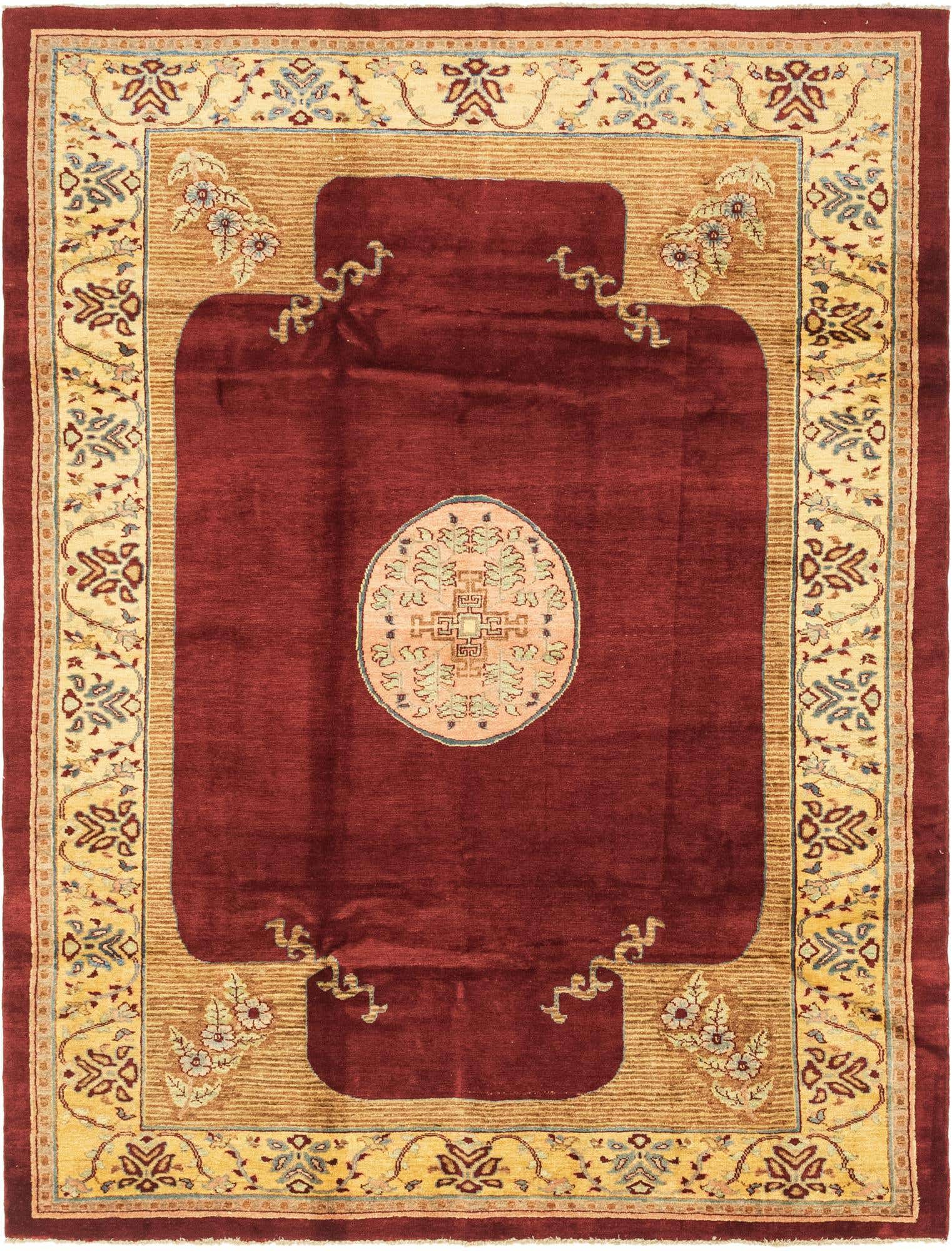 6' 2 x 8' 3 Hand Knotted Peshawar Ziegler Rug