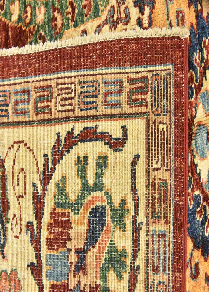 5' 7 x 8' Hand Knotted Peshawar Ziegler Rug