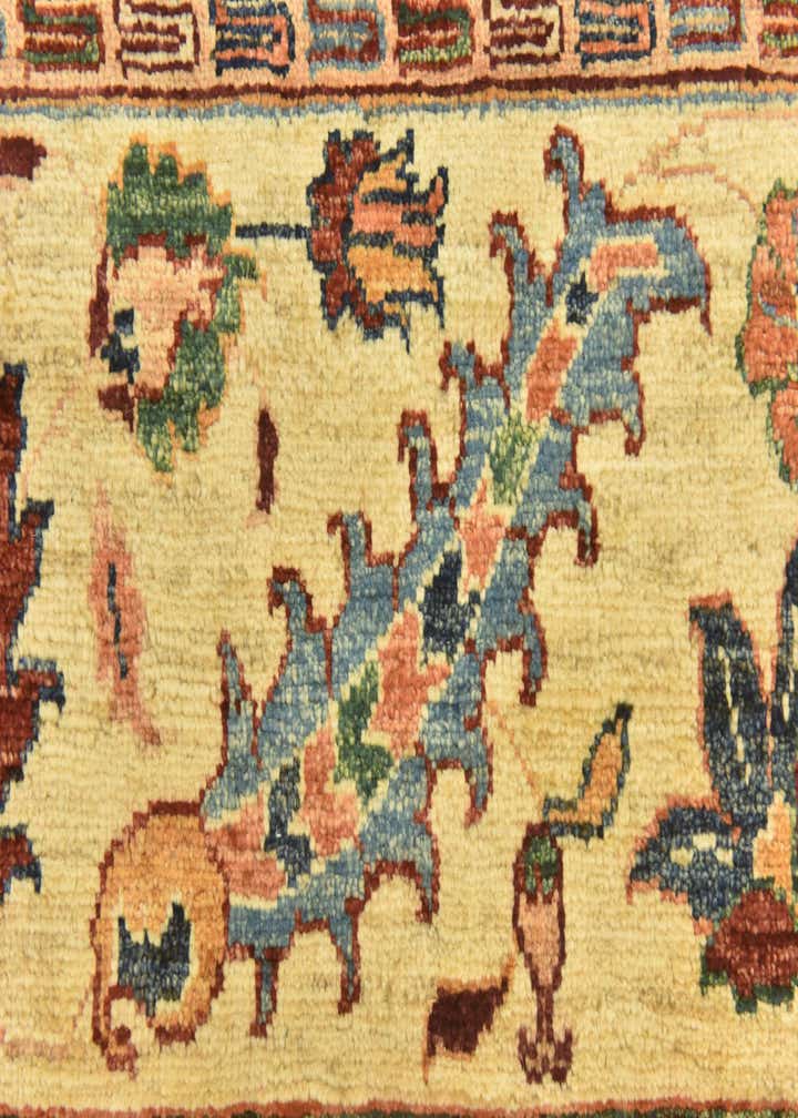 5' 7 x 8' Hand Knotted Peshawar Ziegler Rug