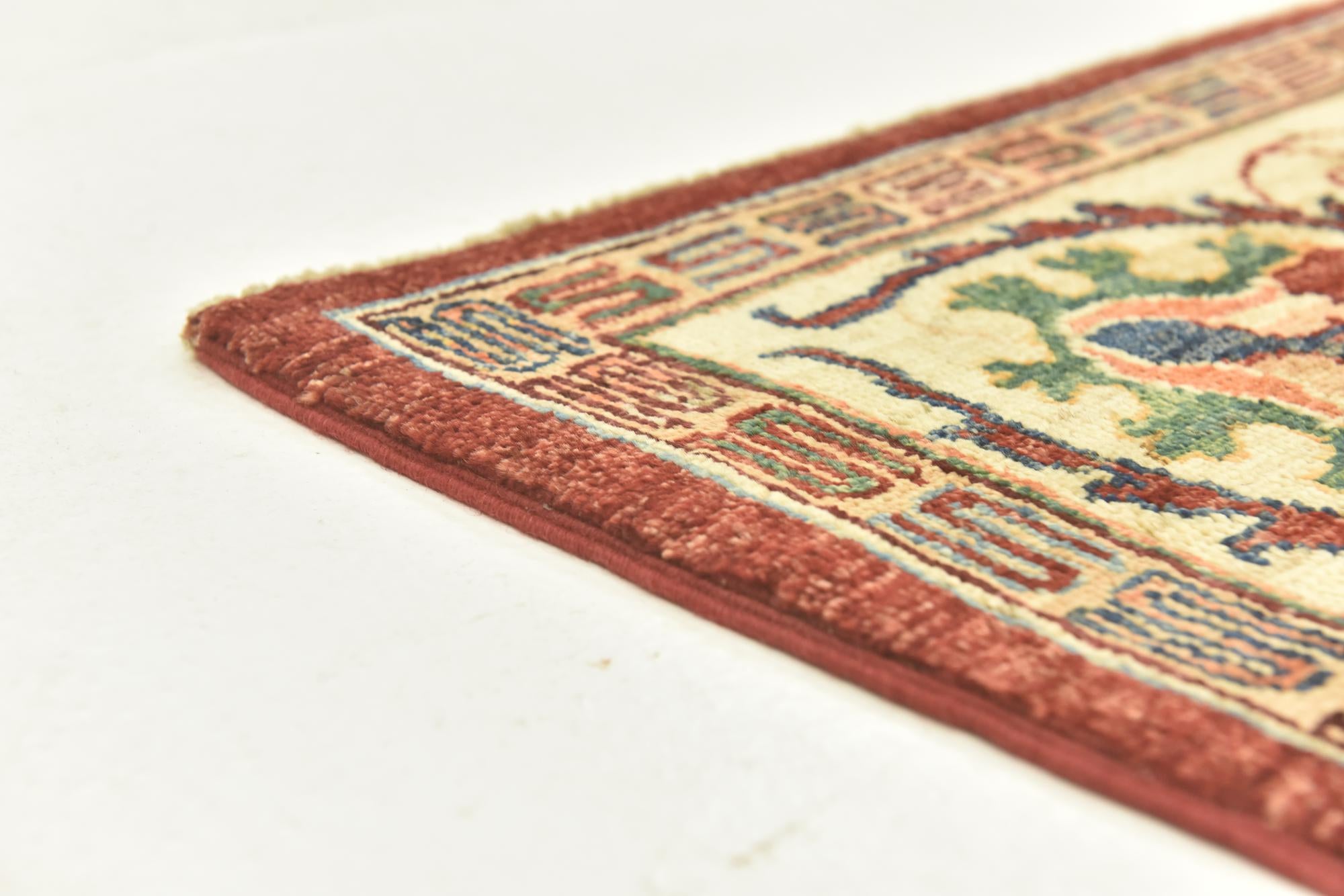 5' 7 x 8' Hand Knotted Peshawar Ziegler Rug