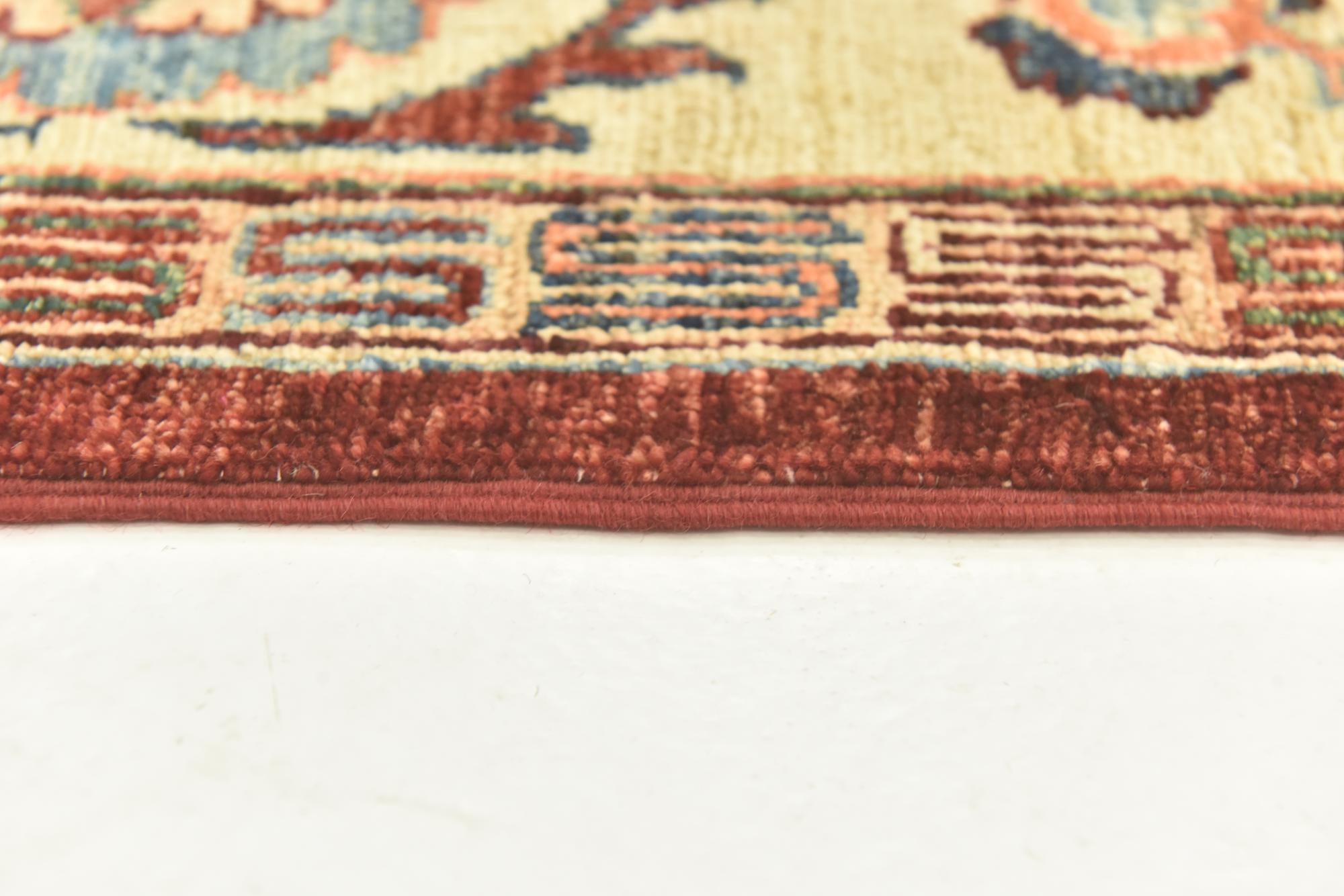 5' 7 x 8' Hand Knotted Peshawar Ziegler Rug