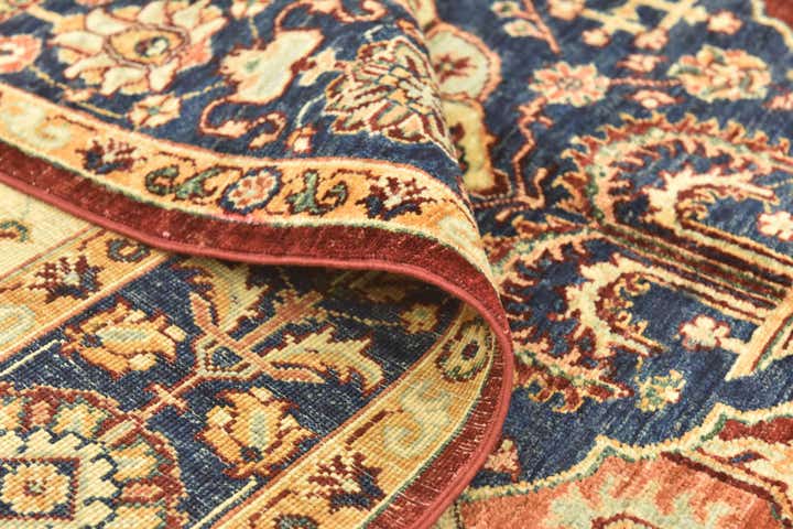 5' 9 x 7' 10 Hand Knotted Peshawar Ziegler Rug