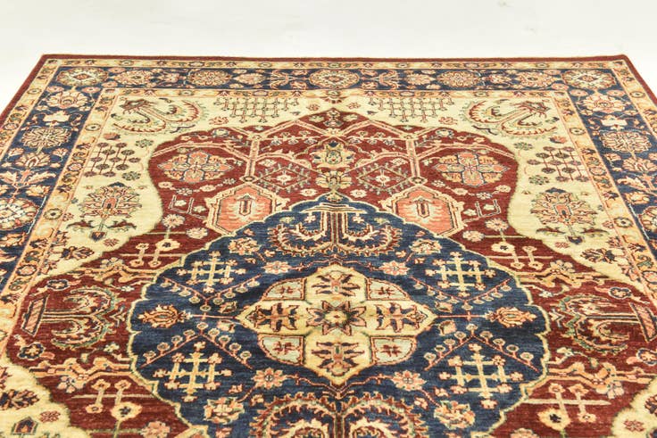 Detail image of 5' 9 x 7' 10 Hand Knotted Peshawar Ziegler Rug