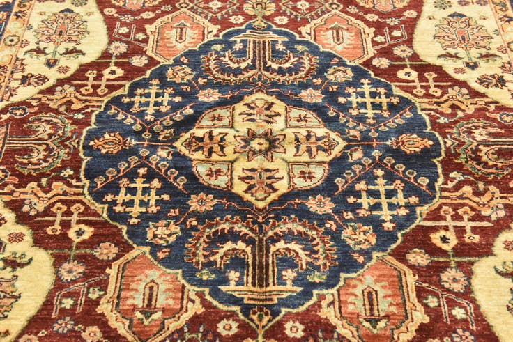 Detail image of 5' 9 x 7' 10 Hand Knotted Peshawar Ziegler Rug