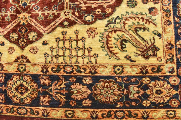 5' 9 x 7' 10 Hand Knotted Peshawar Ziegler Rug