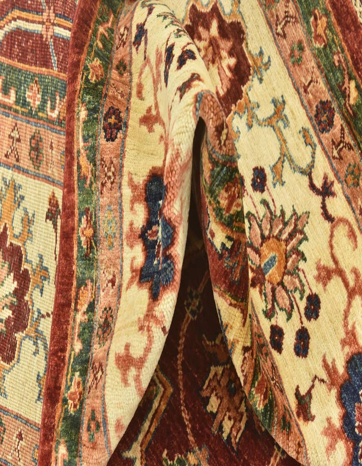 Detail image of 7' x 9' 9  Hand Knotted Peshawar Ziegler Rug