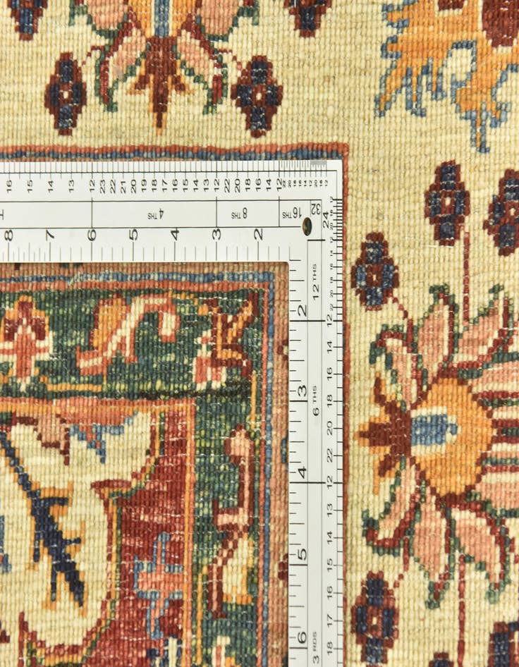 Detail image of 7' x 9' 9  Hand Knotted Peshawar Ziegler Rug