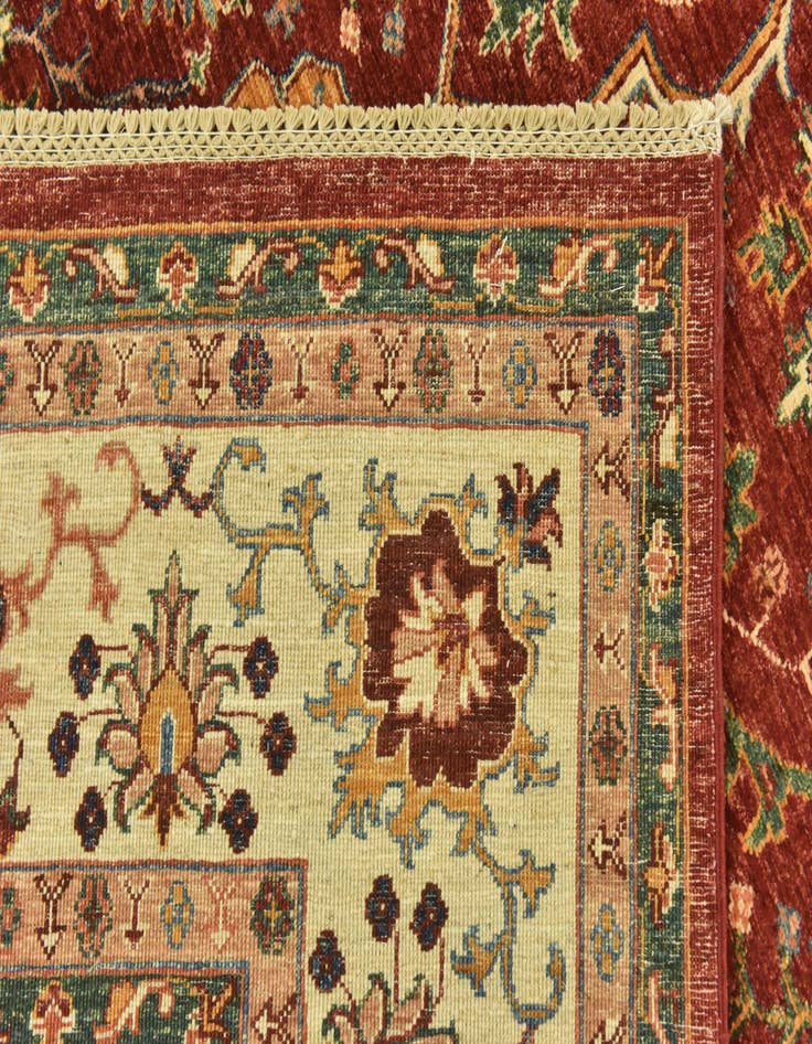 Detail image of 7' x 9' 9  Hand Knotted Peshawar Ziegler Rug