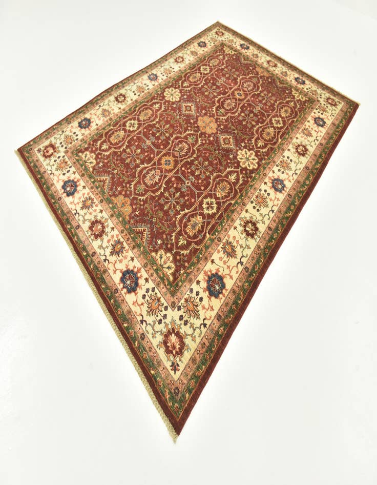 Detail image of 7' x 9' 9  Hand Knotted Peshawar Ziegler Rug