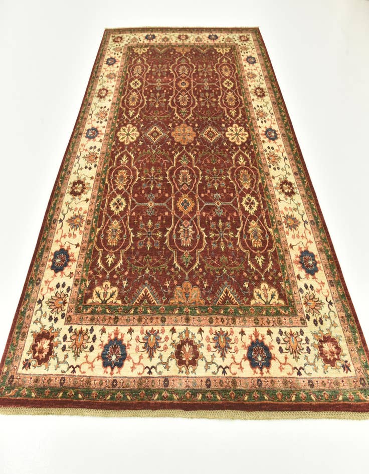 Detail image of 7' x 9' 9  Hand Knotted Peshawar Ziegler Rug