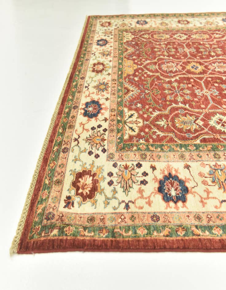 Detail image of 7' x 9' 9  Hand Knotted Peshawar Ziegler Rug