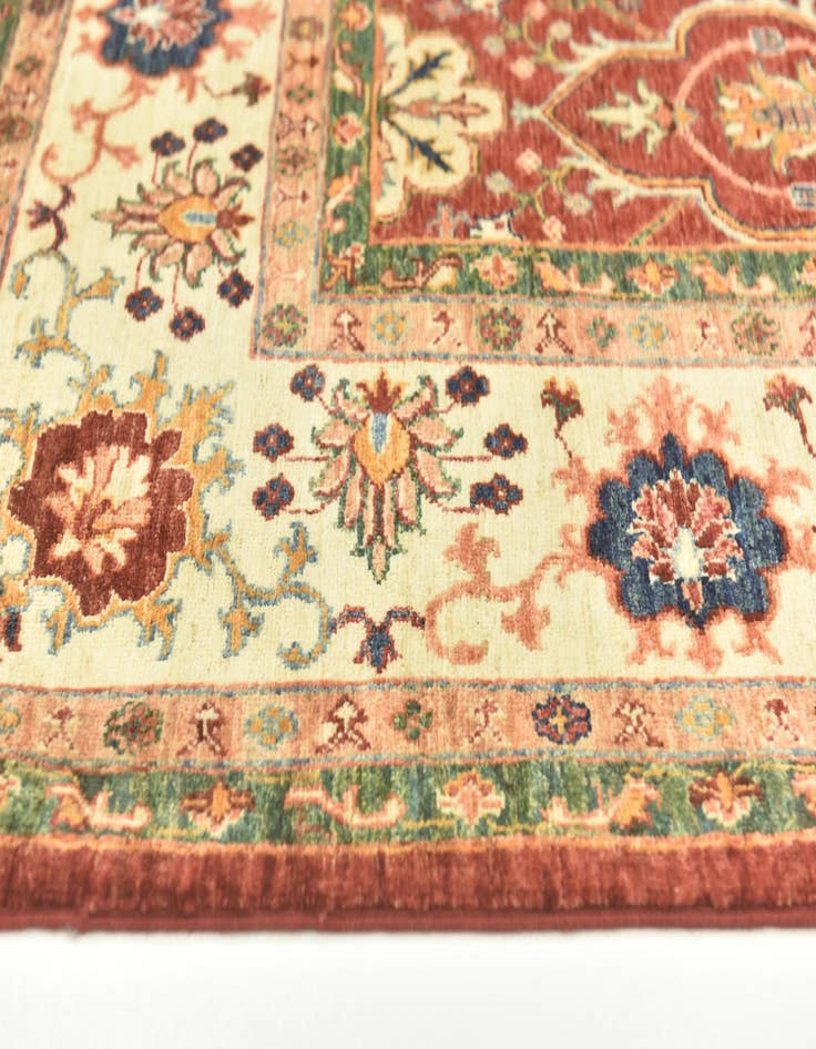 Detail image of 7' x 9' 9  Hand Knotted Peshawar Ziegler Rug