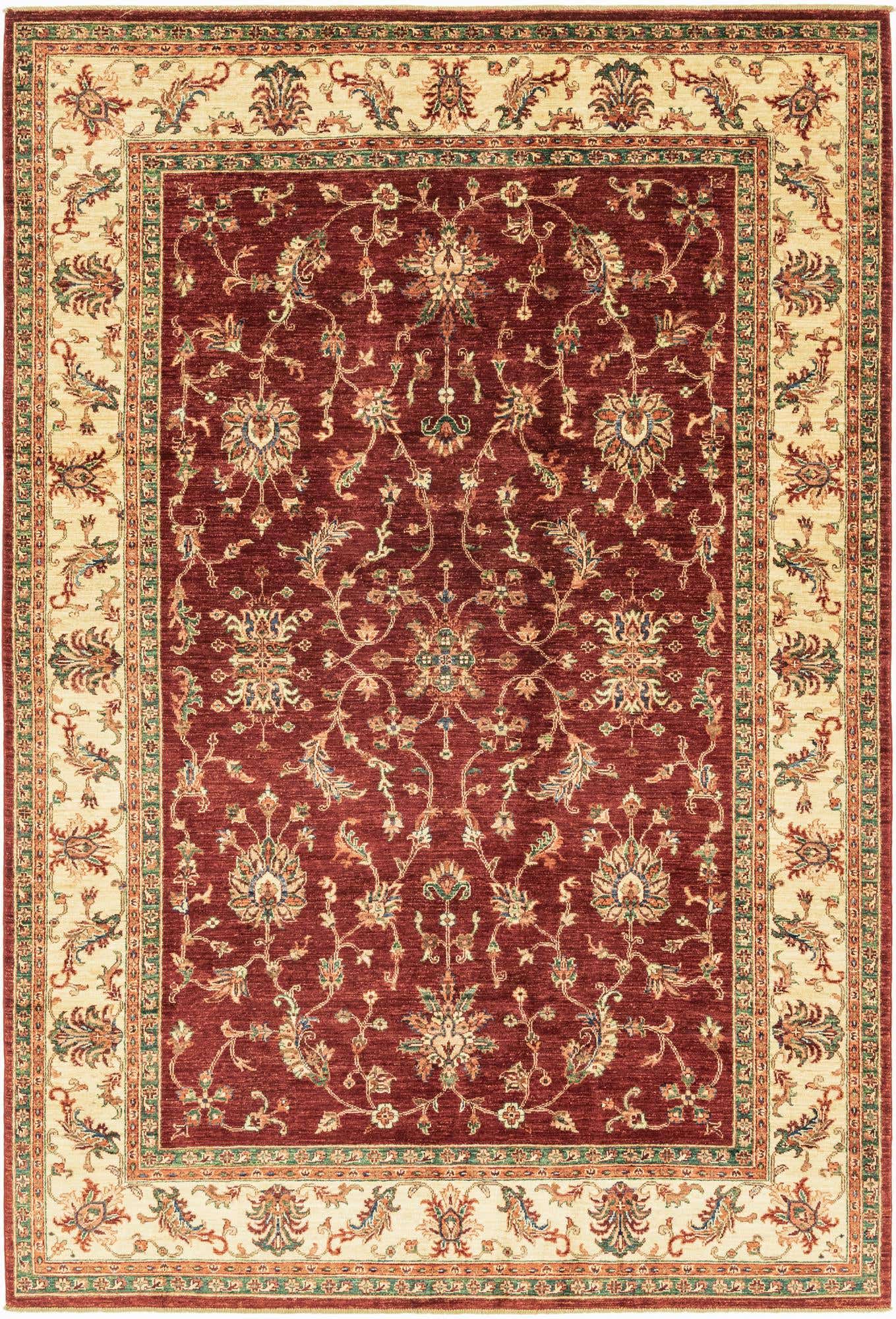205cm x 305cm Hand Knotted Peshawar Ziegler Rug