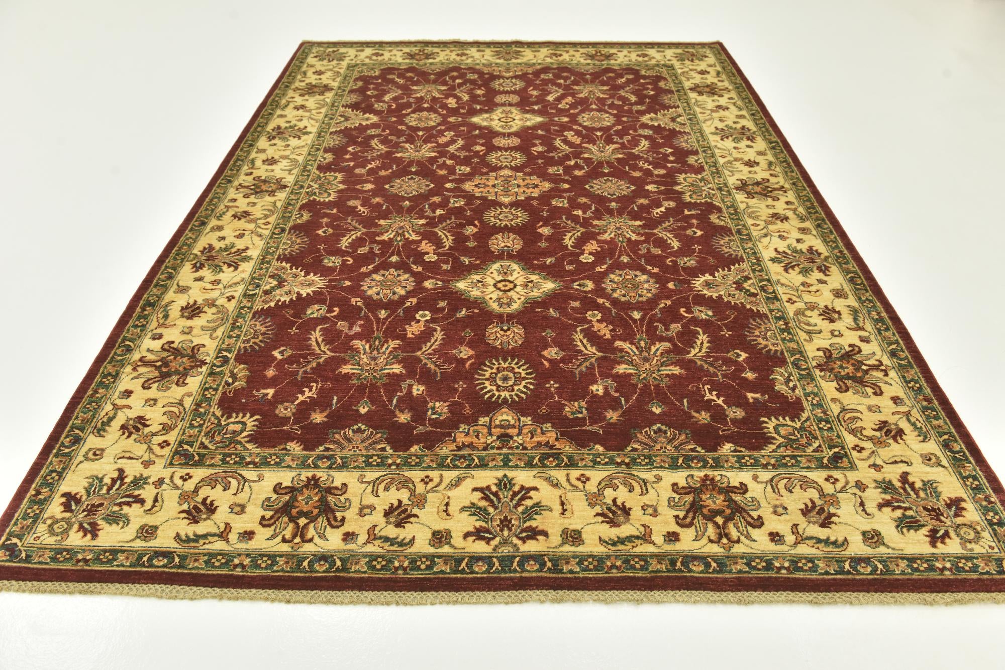6' 10 x 10' 2 Hand Knotted Peshawar Ziegler Rug
