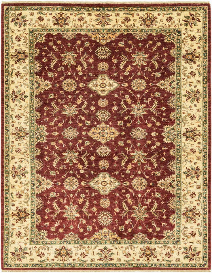 Detail image of 6' 10 x 10' 2 Hand Knotted Peshawar Ziegler Rug