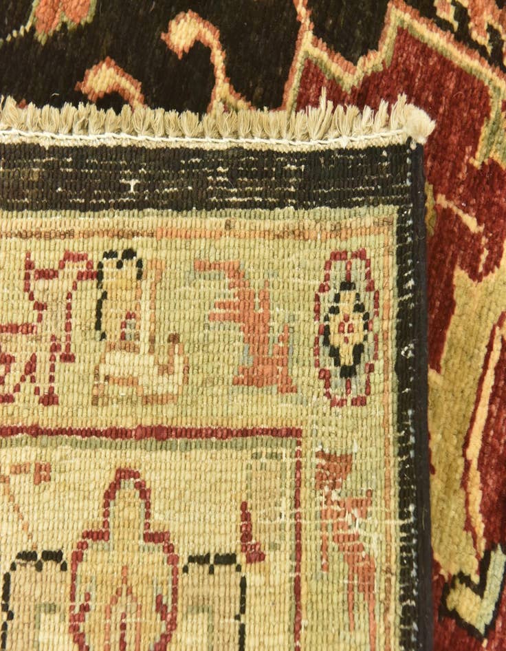Detail image of 5' 8 x 9' 2  Hand Knotted Peshawar Ziegler Rug
