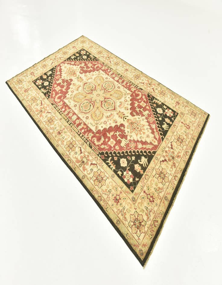 Detail image of 5' 8 x 9' 2  Hand Knotted Peshawar Ziegler Rug