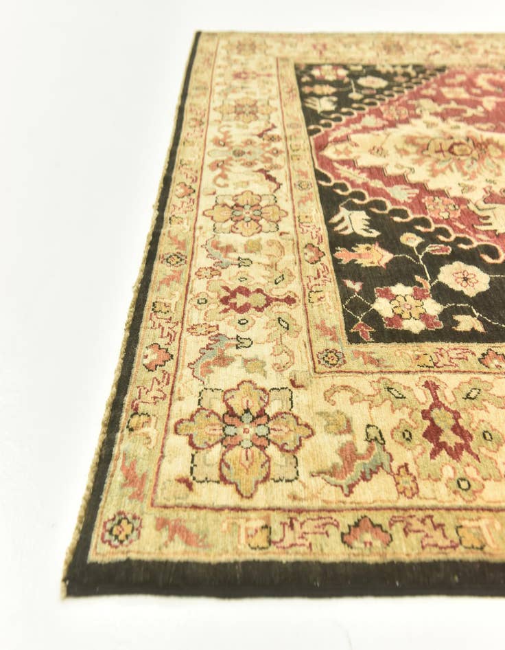 Detail image of 5' 8 x 9' 2  Hand Knotted Peshawar Ziegler Rug