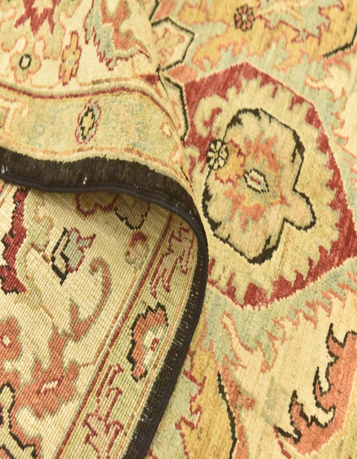 Detail image of 5' 8 x 9' 2  Hand Knotted Peshawar Ziegler Rug