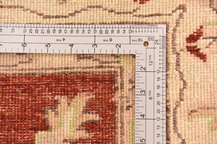 5' 11 x 8' 11 Hand Knotted Peshawar Ziegler Wool Rug