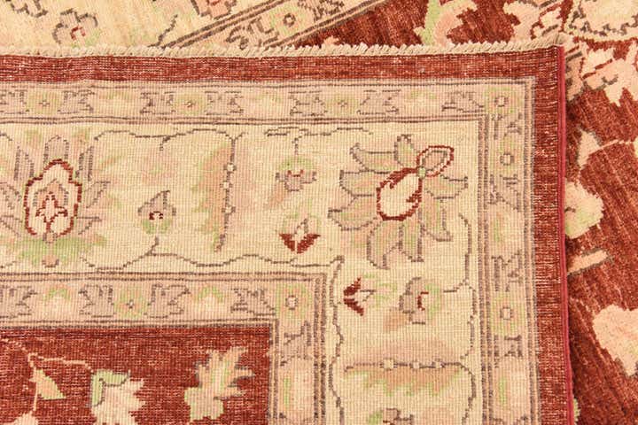 5' 11 x 8' 11 Hand Knotted Peshawar Ziegler Wool Rug