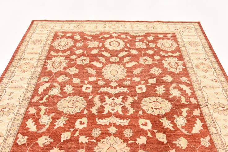 Detail image of 5' 11 x 8' 11 Hand Knotted Peshawar Ziegler Wool Rug