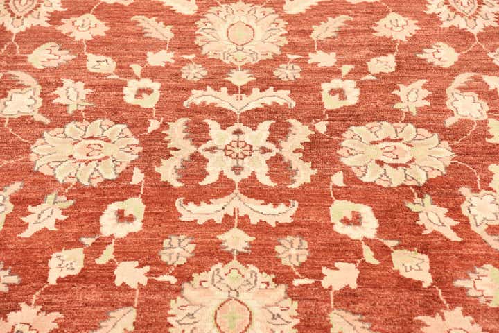 5' 11 x 8' 11 Hand Knotted Peshawar Ziegler Wool Rug