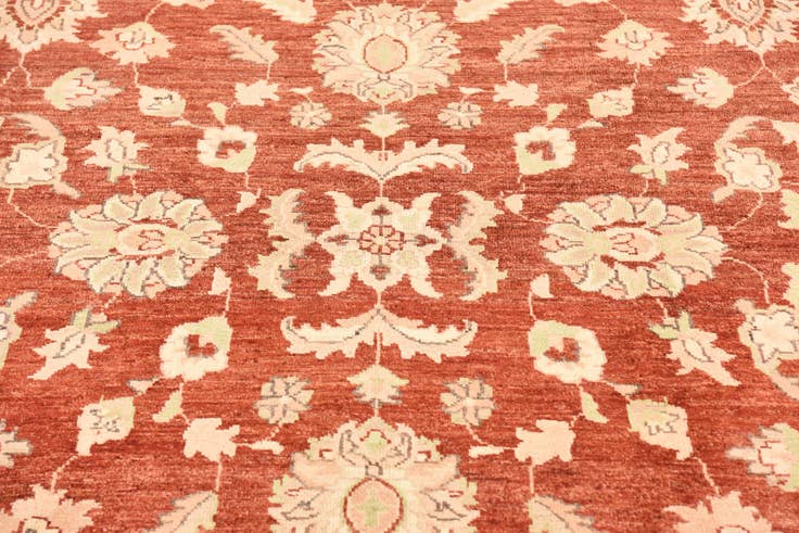 Detail image of 5' 11 x 8' 11 Hand Knotted Peshawar Ziegler Wool Rug