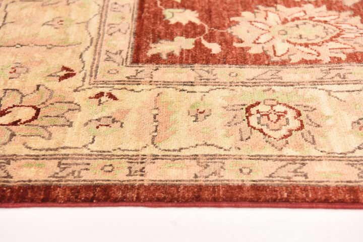 5' 11 x 8' 11 Hand Knotted Peshawar Ziegler Wool Rug