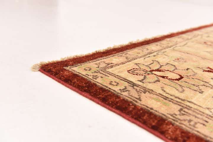 5' 11 x 8' 11 Hand Knotted Peshawar Ziegler Wool Rug