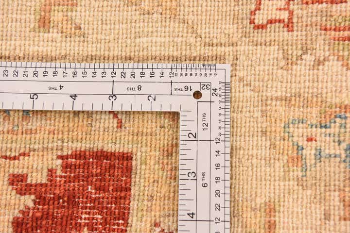 5' 9 x 7' 10 Hand Knotted Peshawar Ziegler Rug