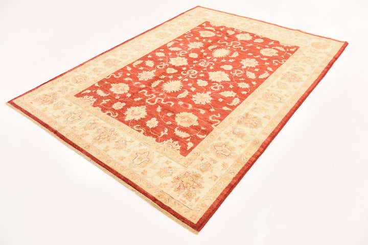 5' 9 x 7' 10 Hand Knotted Peshawar Ziegler Rug