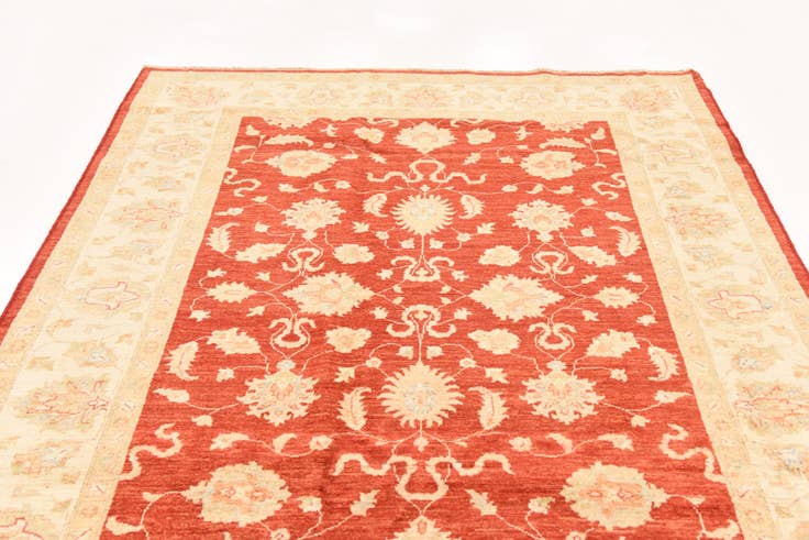 Detail image of 5' 9 x 7' 10 Hand Knotted Peshawar Ziegler Rug