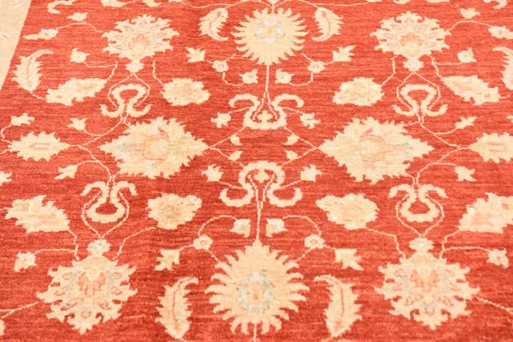 5' 9 x 7' 10 Hand Knotted Peshawar Ziegler Rug