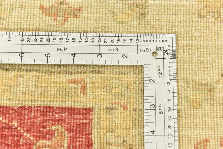 6' 8 x 9' 1 Hand Knotted Peshawar Ziegler Rug