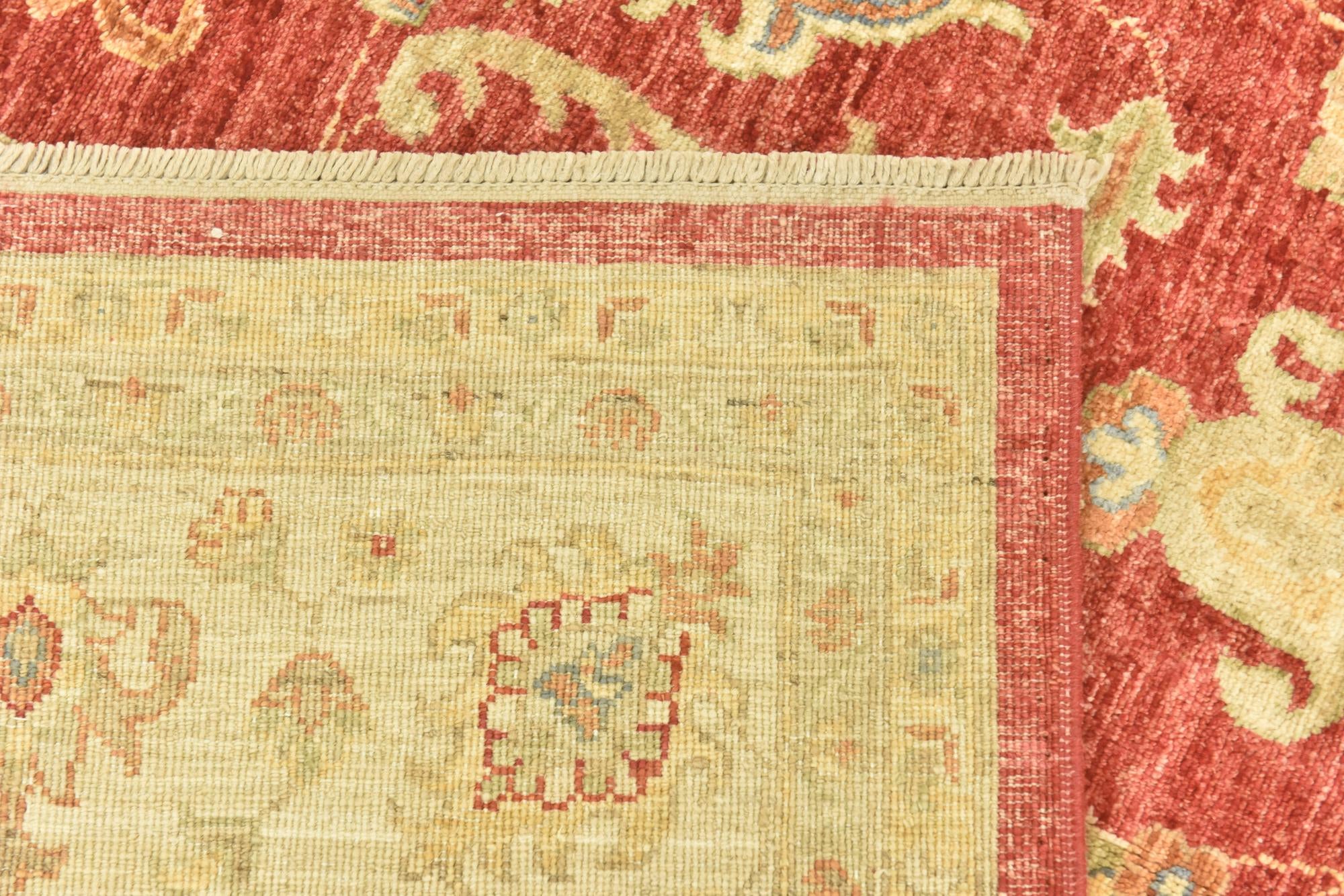 6' 8 x 9' 1 Hand Knotted Peshawar Ziegler Rug