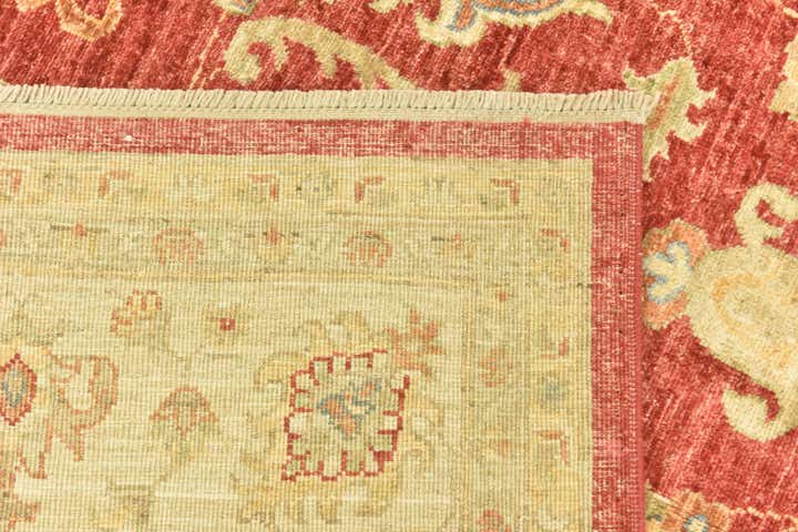 6' 8 x 9' 1 Hand Knotted Peshawar Ziegler Rug