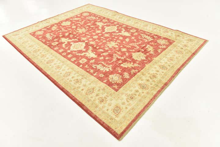 6' 8 x 9' 1 Hand Knotted Peshawar Ziegler Rug
