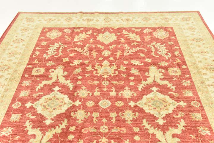 6' 8 x 9' 1 Hand Knotted Peshawar Ziegler Rug
