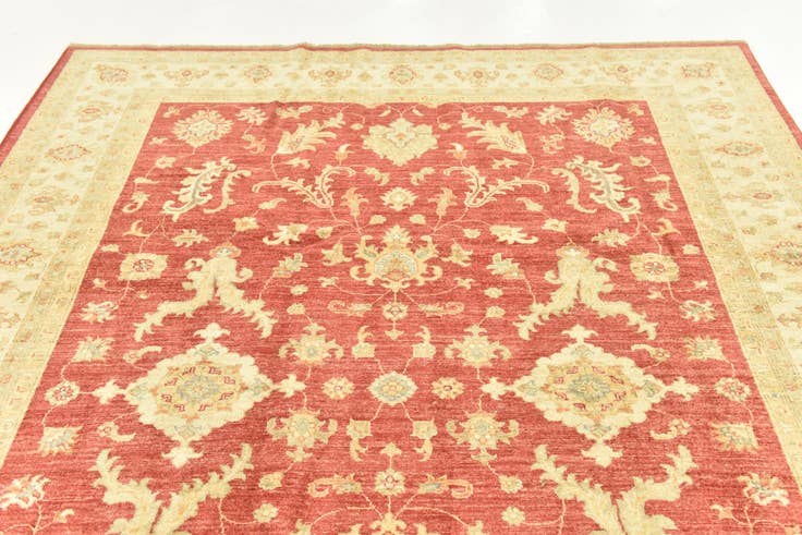 Detail image of 6' 8 x 9' 1 Hand Knotted Peshawar Ziegler Rug