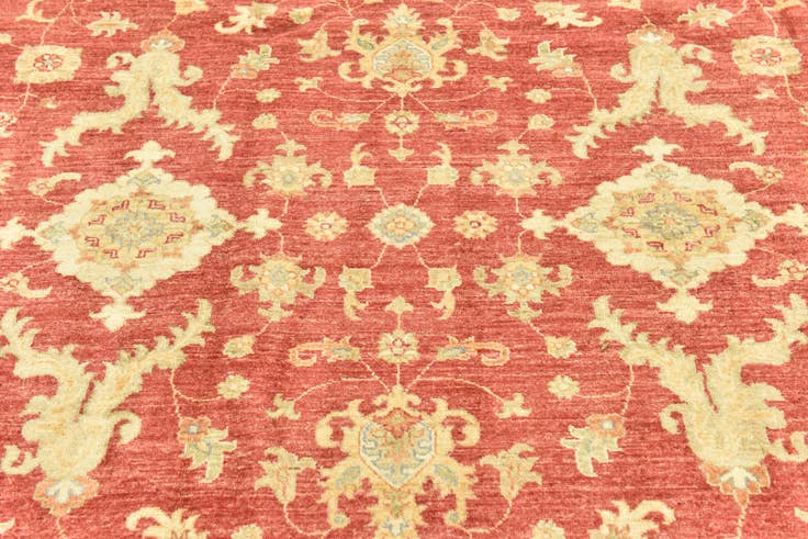 Detail image of 6' 8 x 9' 1 Hand Knotted Peshawar Ziegler Rug