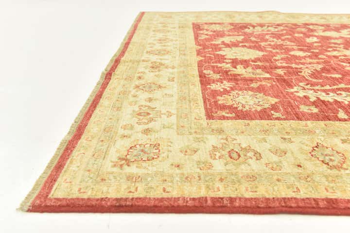 6' 8 x 9' 1 Hand Knotted Peshawar Ziegler Rug