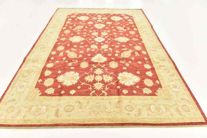 6' 7 x 9' 7 Hand Knotted Peshawar Ziegler Rug