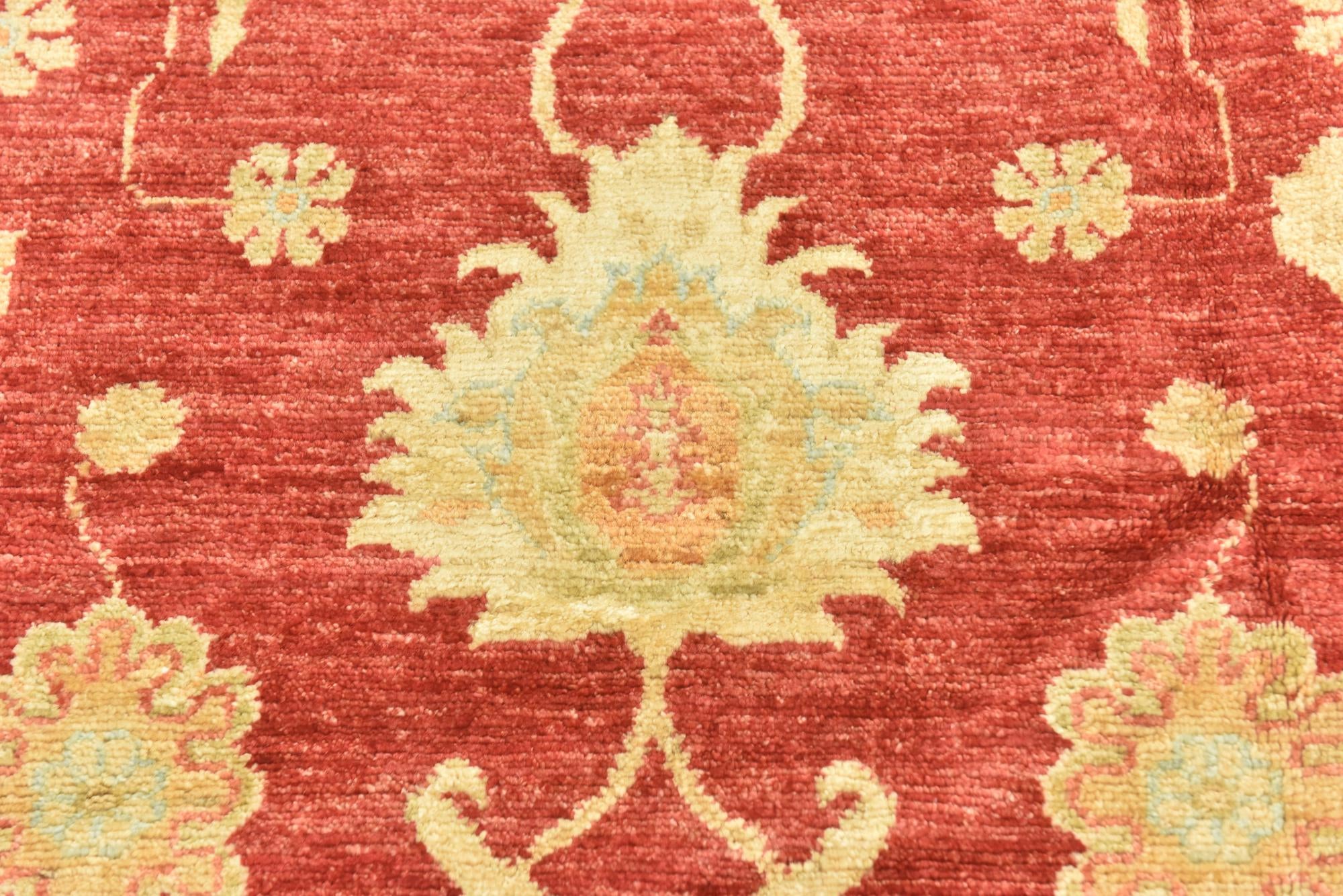 6' 7 x 9' 7 Hand Knotted Peshawar Ziegler Rug