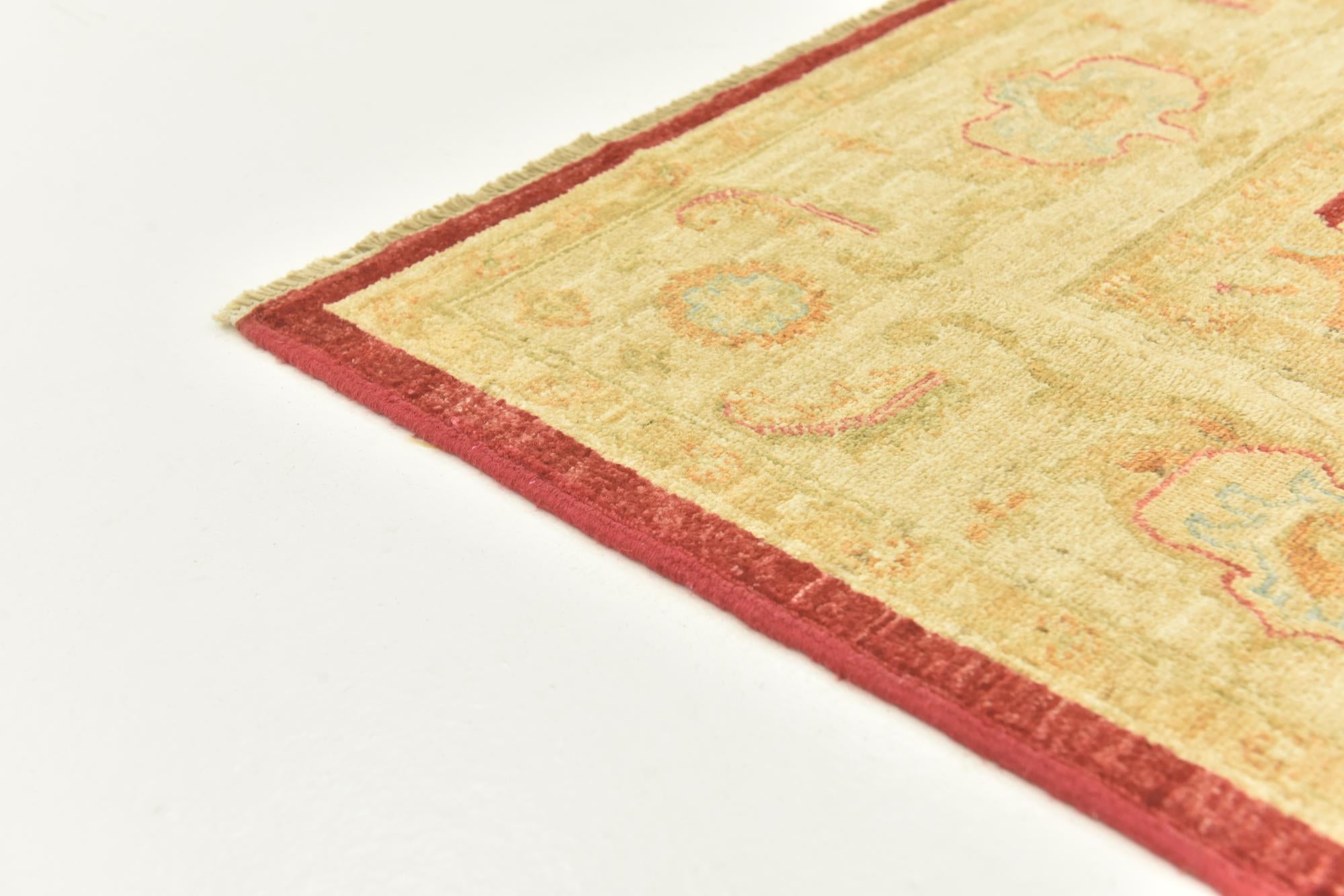 6' 7 x 9' 7 Hand Knotted Peshawar Ziegler Rug