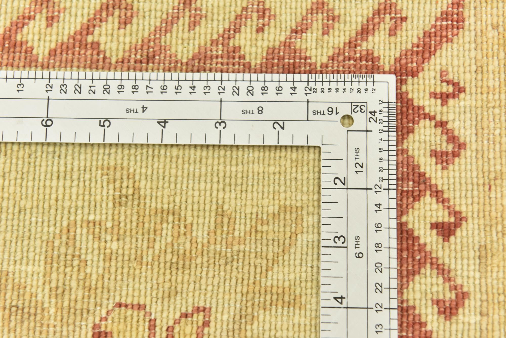 6' 9 x 9' 3 Hand Knotted Peshawar Ziegler Rug