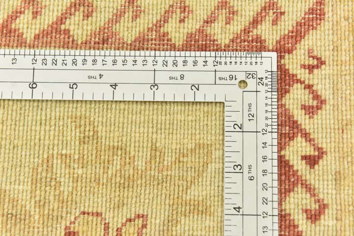 6' 9 x 9' 3 Hand Knotted Peshawar Ziegler Rug